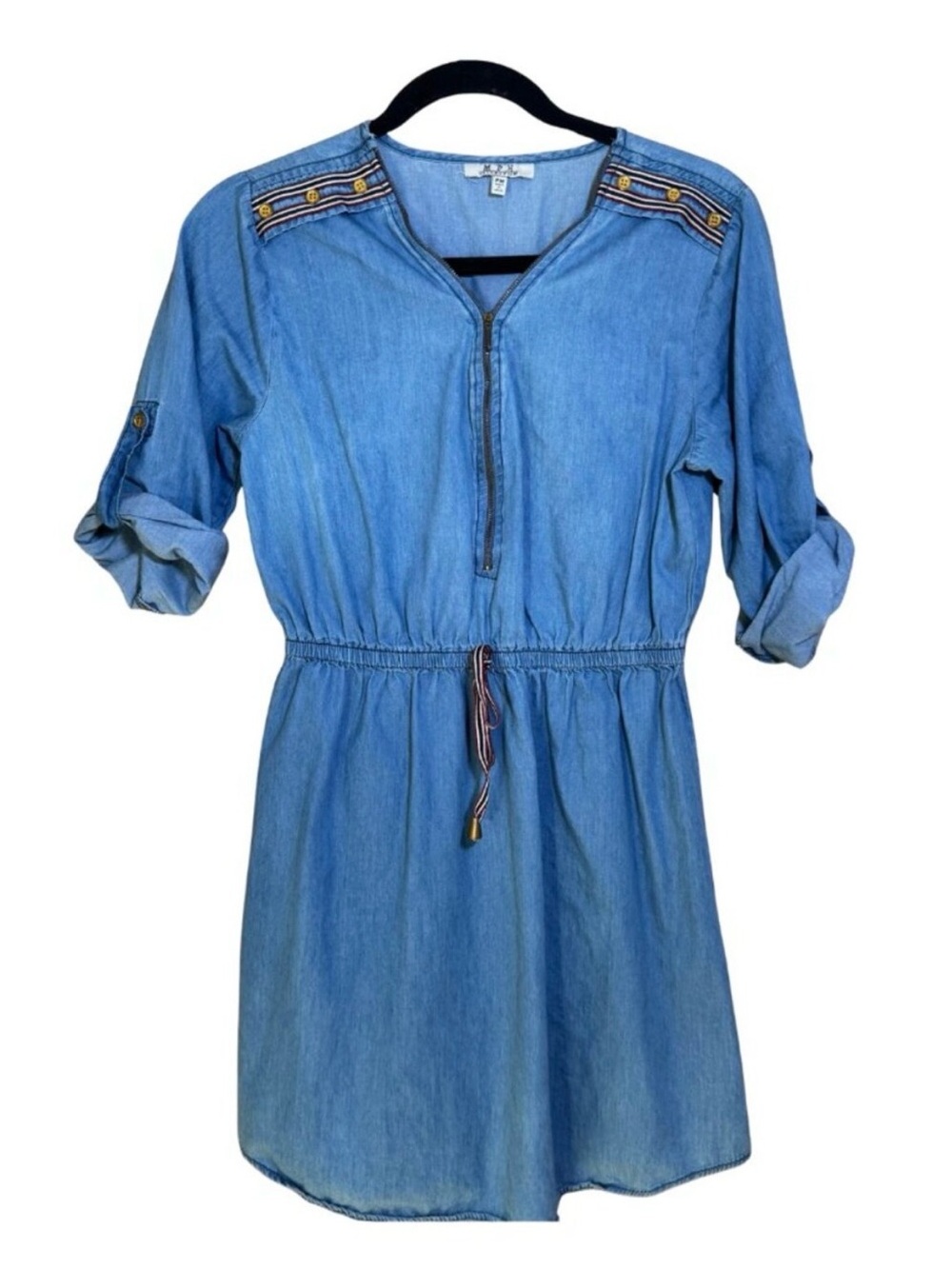 MPH Collection Blue Jean Dress - Picture 3 of 7